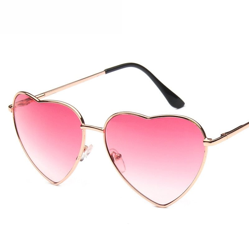 Womens Vintage Heart Shape Sunglasses